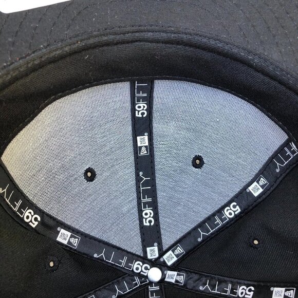NEW ERA Fresno Grizzlies Minor League Fitted Hat 8 Men's 59Fifty Cap MiLB Black​ - Picture 7 of 7